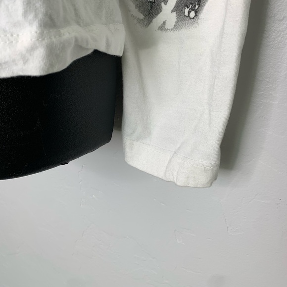 Hot Leather White Long Sleeve Asphalt Angle Gray Graphic Shirt Size 2XL - Picture 9 of 16